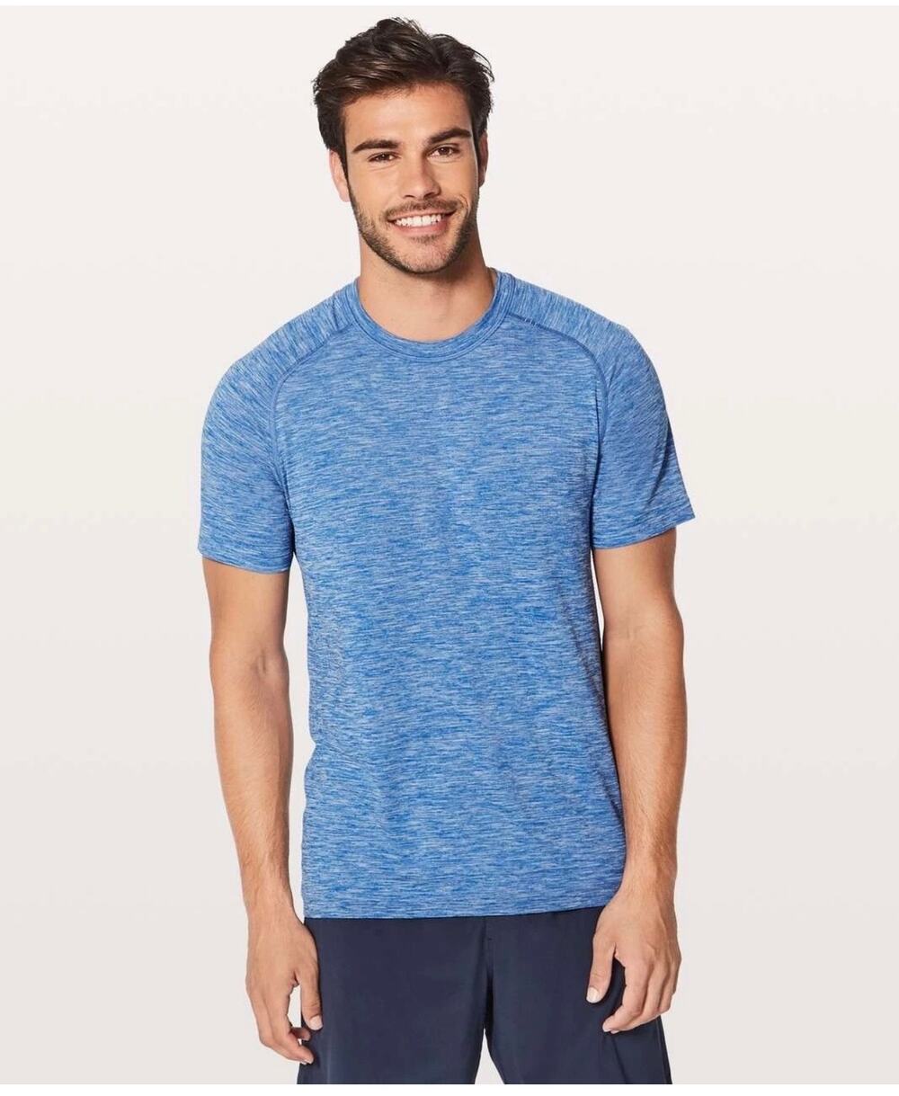 Lululemon Metal Vent Tech Surge Short Sleeve Blue Active Top Sz M